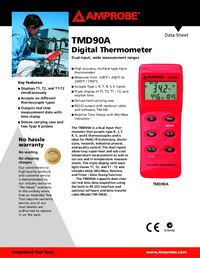 Thumbnail of document Data Sheet - TMD90A Digital Thermometer